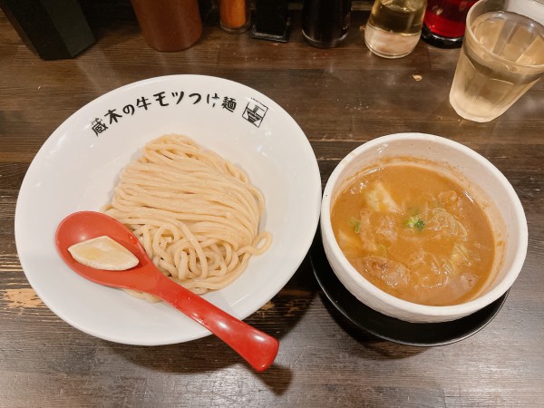 「牛モツつけ麺」@製麺処 蔵木の写真