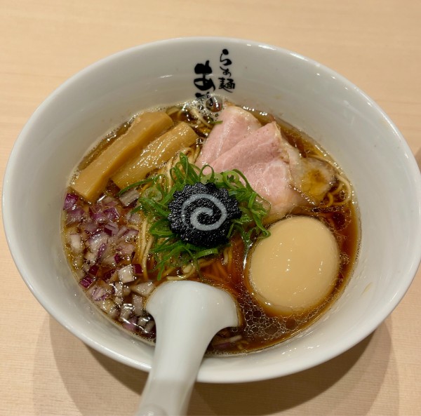 「鯵煮干しそば(900円)」@らぁ麺 あめ㐂の写真