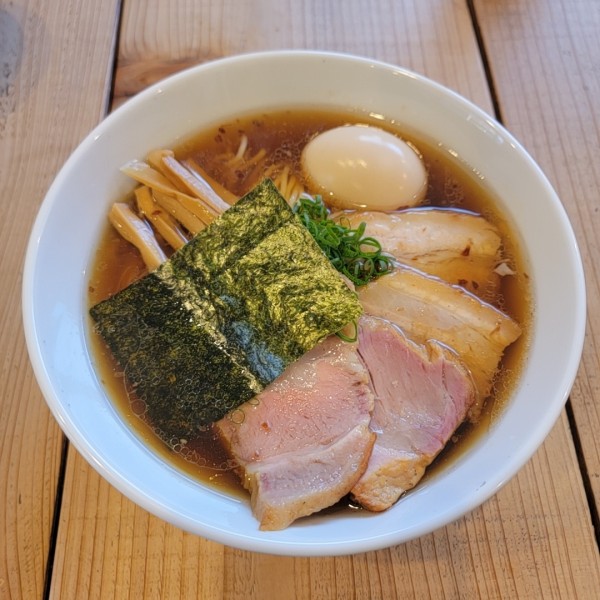 「特製醤油ソバ＋和え玉（いしる）」@The Noodles & Saloon Kiriyaの写真