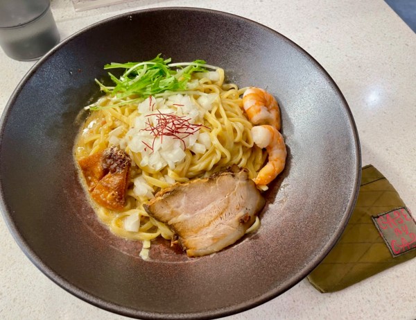 「海老クリームまぜそば」@SHRIMP NOODLE 海老ポタの写真