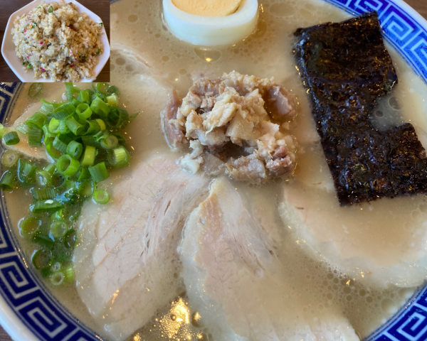 「チャーシュー麺+焼きめし」@三代目 沖食堂の写真