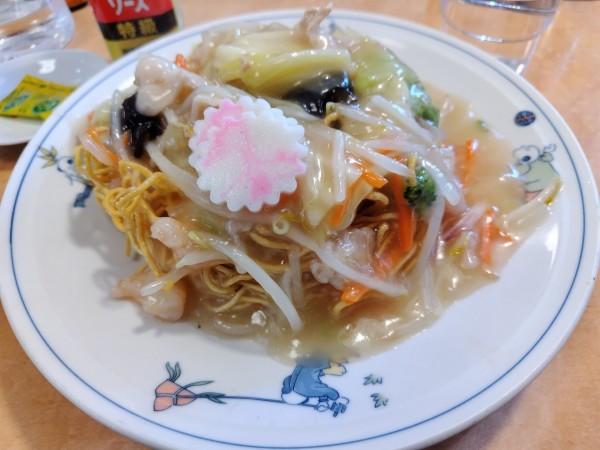 「かたやきそば　麺普通盛り」@テンホウ 松本渚店の写真