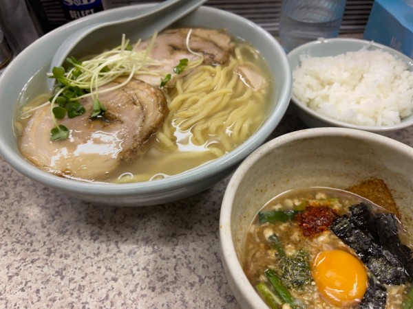 「油つけそば 大盛」@勇成ラーメン 本店の写真