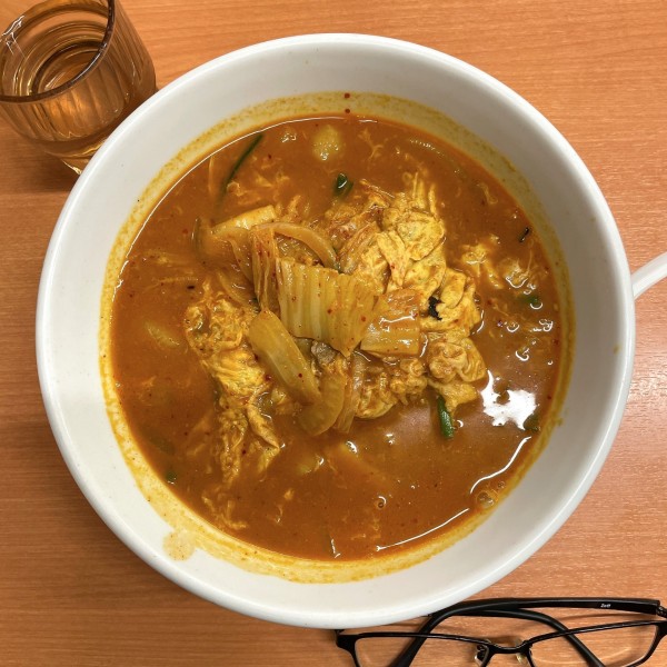 「チゲ味噌ラーメン」@日高屋 小田急町田北口店の写真