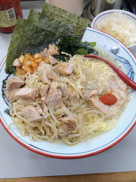 「塩ラーメン+もやしＷ､半ライス」@ラーメンショップ 122号騎西店の写真