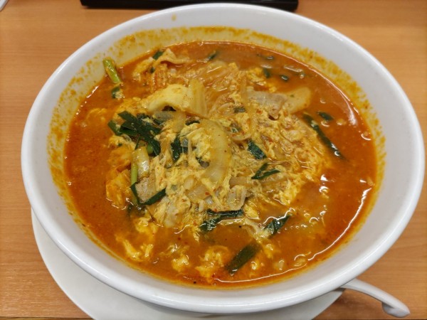 「チゲ味噌ラーメン」@日高屋 柏駅東口店の写真