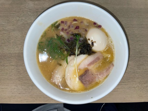 「味玉うにそば(¥1,300)」@貝麺みかわの写真