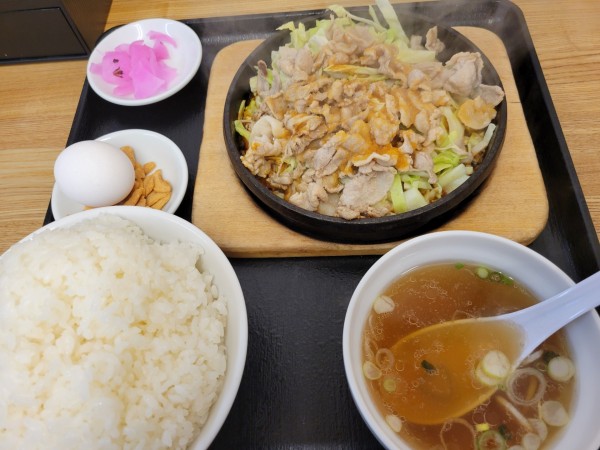 「鉄板麺ライス大盛」@大盛軒の写真