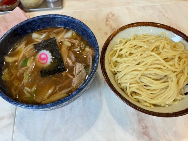 「野菜つけ麺ラーメン　メンマトッピング」@中華そば なりたやの写真