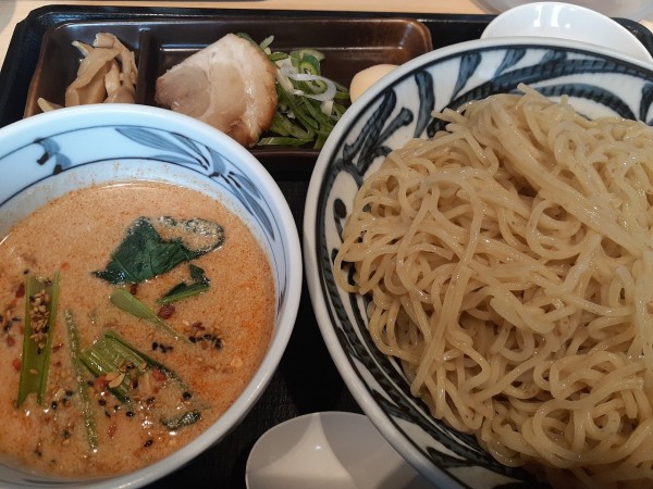 「冷やし坦々つけ麺(大盛)」@伝丸 天王町店の写真