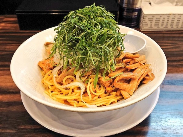 「あん肝の和えそば」@稲荷屋の写真