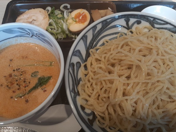 「冷やし坦々つけ麺(大盛)」@伝丸 天王町店の写真