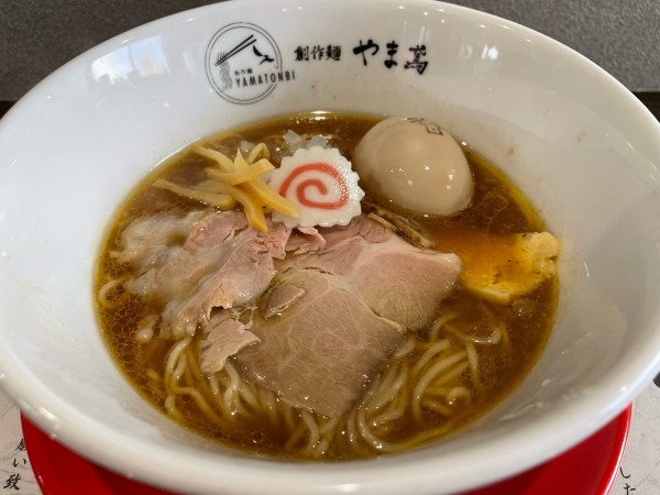 「らぁ麺　味玉」@いわきと創作らぁ麺 やま鳶の写真