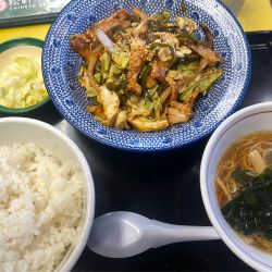 回鍋肉定食半ラーメンセット
