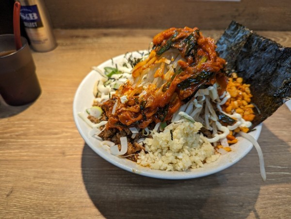 「浜湾　汁なし　ニラキムチ」@麺屋 浜一の写真