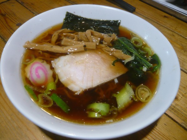 「中華そば（麺少なめ）」@青空食堂の写真