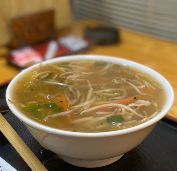 「もやしラーメン750円」@そば処 松屋の写真