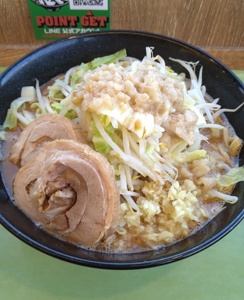 「味噌ラーメン+豚1枚」@ジャンクガレッジ カインズ羽生店の写真