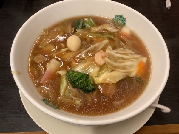 「五目あんかけラーメン　670円」@日高屋 小田原店の写真