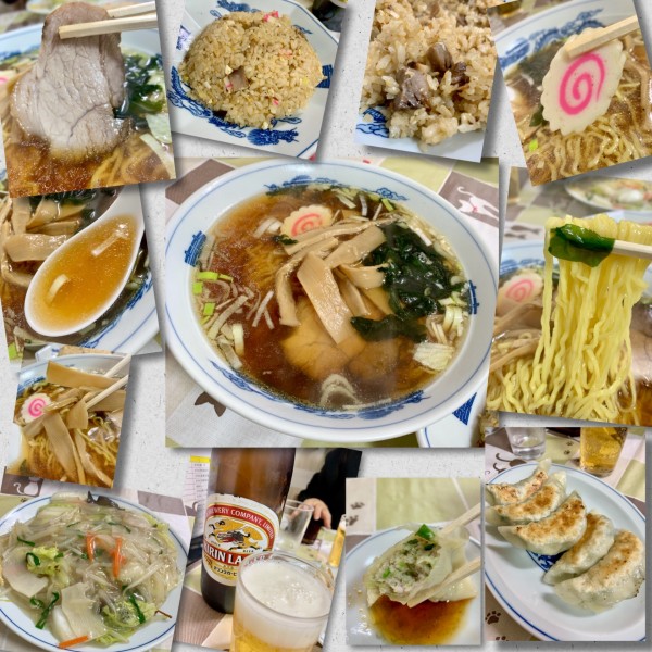「餃子&ﾋﾞｰﾙ→半チャンラーメン＋上海焼きそば」@平和軒の写真