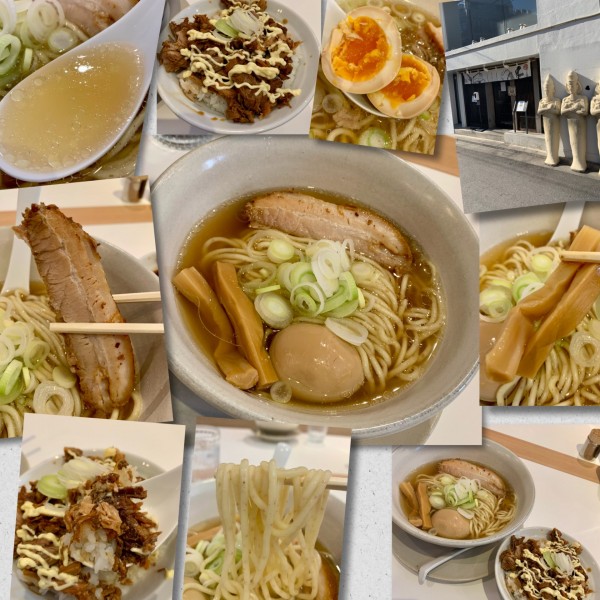 「macro(豚1枚、薄切＋煮玉子)1000円＋豚丼220円」@人類みな麺類 東京本店の写真