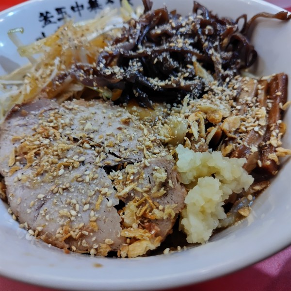 「リッチ並790円＋替え玉180円」@釜玉中華そば ナポレオン軒 京急蒲田店の写真