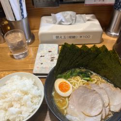 並チャーシュー海苔ライス、硬め濃いめ