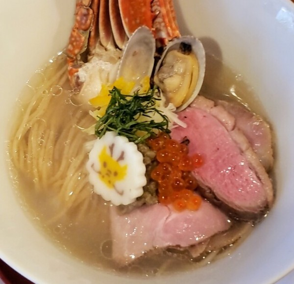 「【限定】渡蟹とあさりソバ 1,000円」@らーめん コットンポットの写真