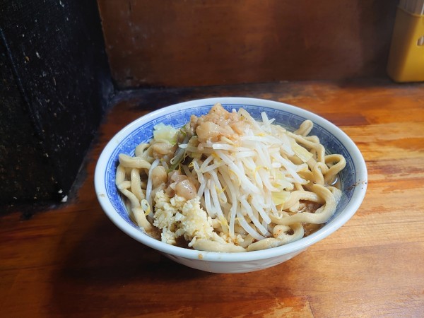 「小ラーメン麺マシ/たま/ニンニク/脂」@蓮爾 新町一丁目店の写真