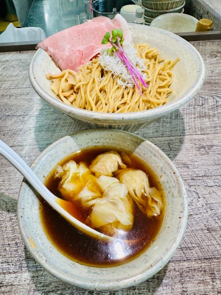 「ワンタンつけ麺(大)【1320円】」@麺食堂 くにをの写真