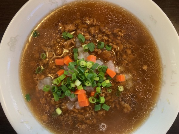 「【限定】姜肉末麺 750円」@らーめん 竜屋の写真