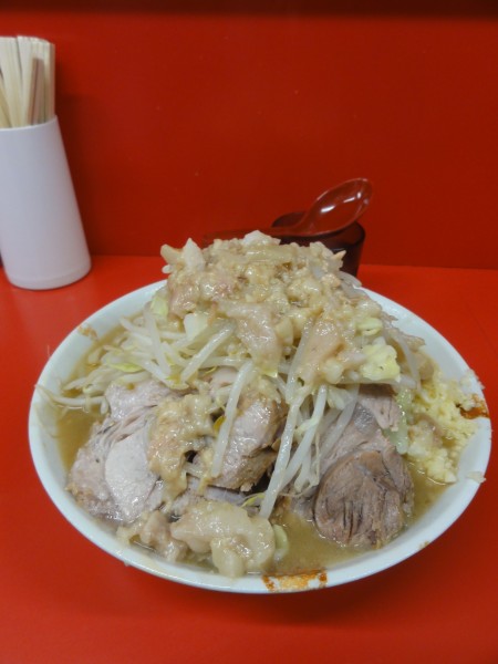 「小850円ニンニク脂」@ラーメン二郎 一橋学園店の写真