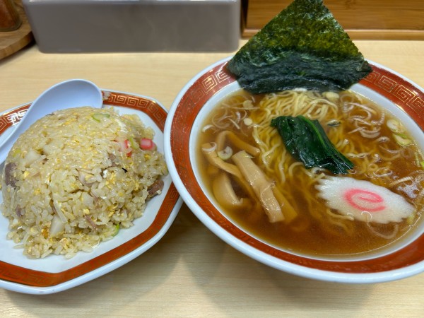 「Aセット1050円」@中華そば 浜田屋 平須店の写真