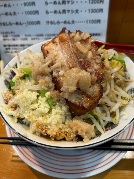 「ラーメン　生卵」@スタ麺 あひるの写真