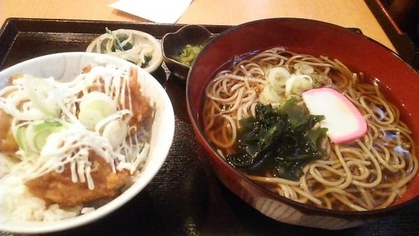 「ランチ マヨから丼セット 850円」@しなのの写真