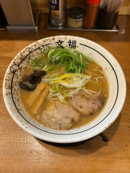 「柚子みそラーメン」@博多 文福の写真