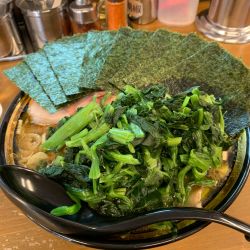 チャーシューメン大@1150、ほうれん草@150、海苔@100、