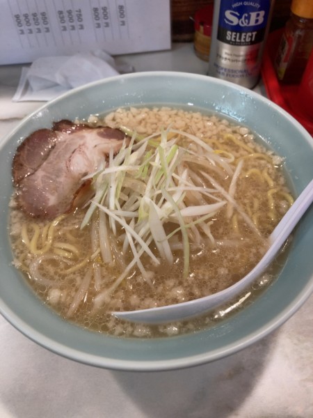 「こってり中華そば（正油）　750円」@原点の写真