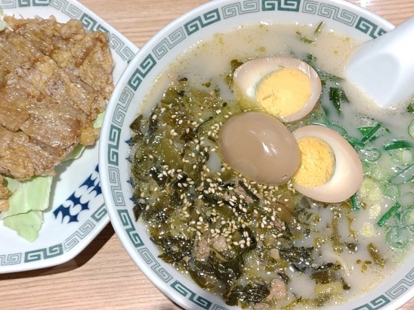 「阿蘇拉麵＋味付玉子＋五香肉」@桂花ラーメン 渋谷センター街店の写真