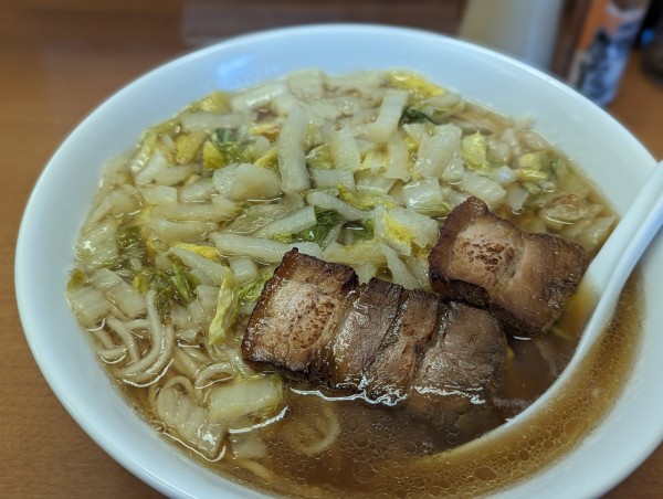 「数量限定白菜中華そば」@中華そば ななまるの写真