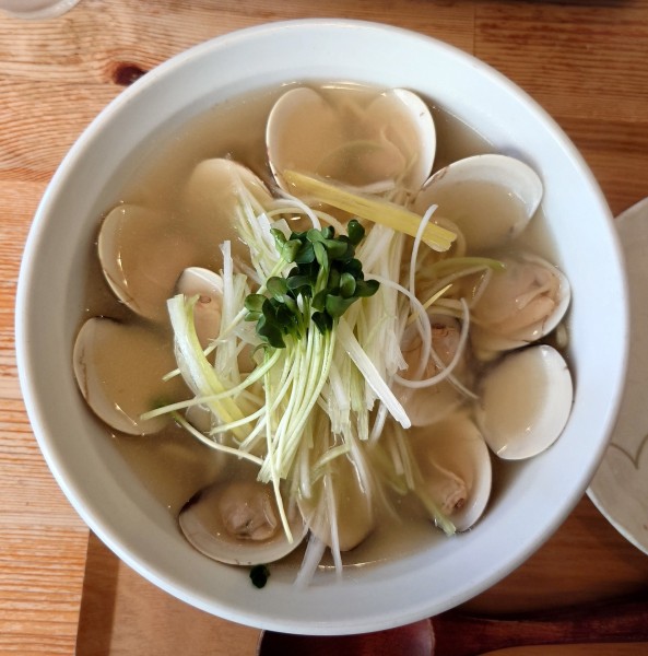 「特選極上はまぐり潮麺(1180円)」@店内製麺 さくらの写真