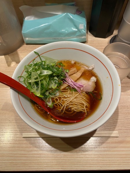 「味玉中華そば + 九条ねぎ」@中華そば 竹むらの写真