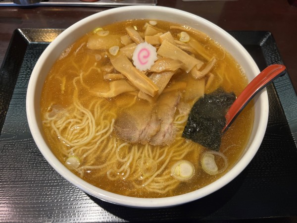 「大盛中華蕎麦メンマ　1020円大盛無料」@中華蕎麦 金魚の写真