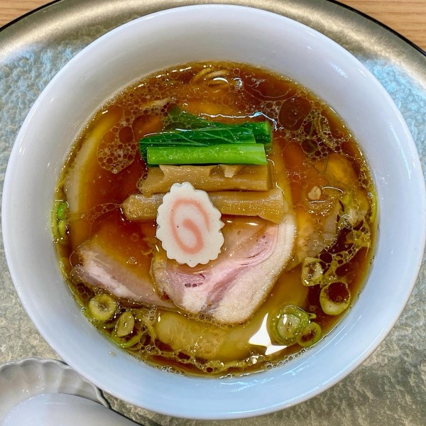 「黒出汁（もろみポーク3枚）¥1,750」@中華そば 深緑の写真