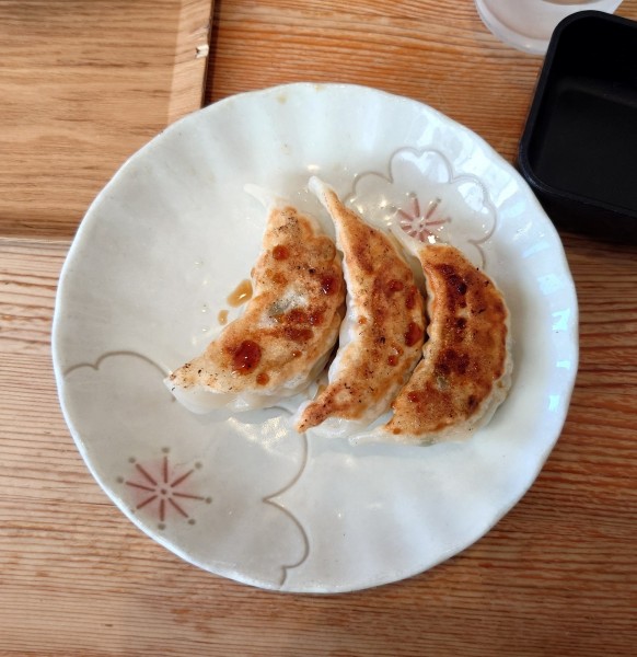 「餃子３個入り(340円)」@店内製麺 さくらの写真