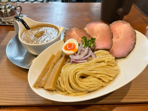 「ハイパーつけ麺 2玉」@僕家のらーめん おえかきの写真