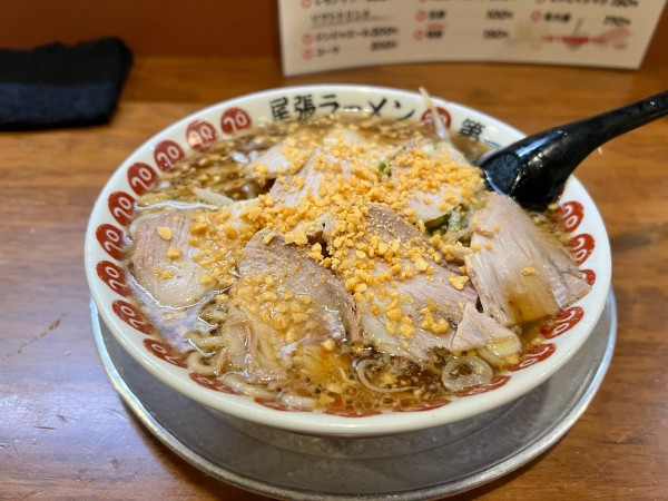 「辛味ニンニクラーメン」@尾張ラーメン 第一旭 錦店の写真