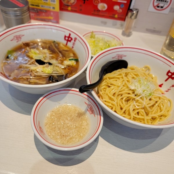 「冷やし醤油タンメン ネギ 背脂」@蒙古タンメン中本 秋津店の写真