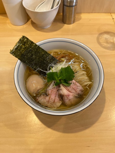 「軍鶏そば　塩」@麺庭 つむぎの写真