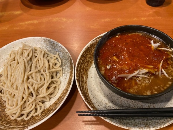 「どて辛つけ麺」@どてちんⅢの写真